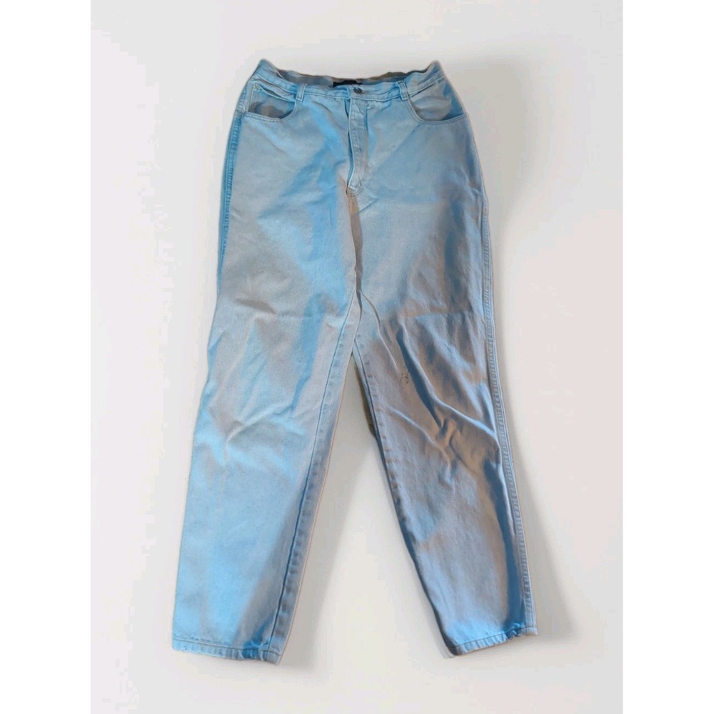 Vintage Giorgio Sant' Angelo Women's 14 High Rise Tapered Mom Jeans Light Wash